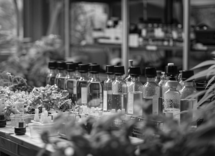 Young bearded Indian businessman shot in black and white